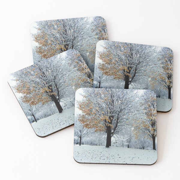 Item preview, Autumn Leaves left on Winter Trees designed and sold by PhotosBySusanne.