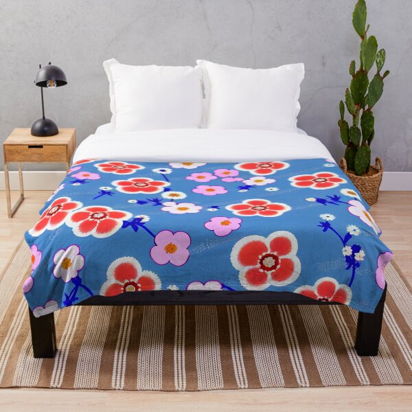 Item preview, colorful flower pattern designed and sold by QuikiPatterns.