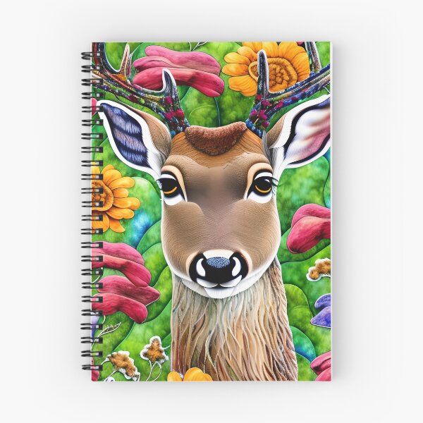 Item preview, Floral Deer Simulated Quilt designed and sold by Sweet  Zoe Shop.