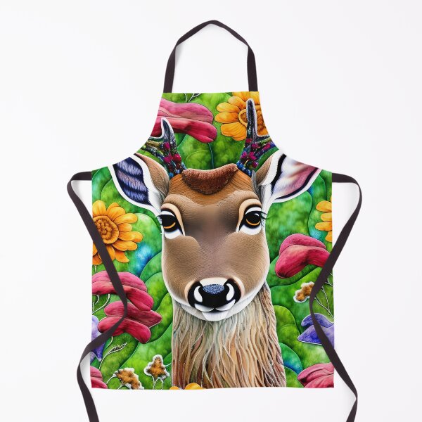 Item preview, Floral Deer Simulated Quilt designed and sold by Sweet  Zoe Shop.