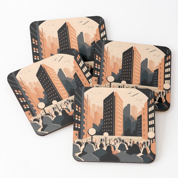 Item preview, Protest in the city designed and sold by AgitProPrints.