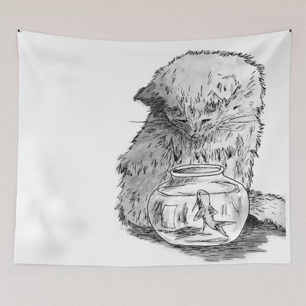 Item preview, Friendly Feline Fishing designed and sold by CattapanComics.