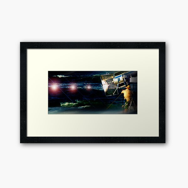 the adventures of the sun machine man Framed Art Print