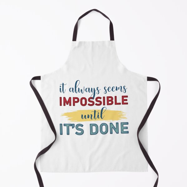 Item preview, It Always Seems Impossible Until It's Done Inspirational Success Quotes designed and sold by Alice-Elgawi.
