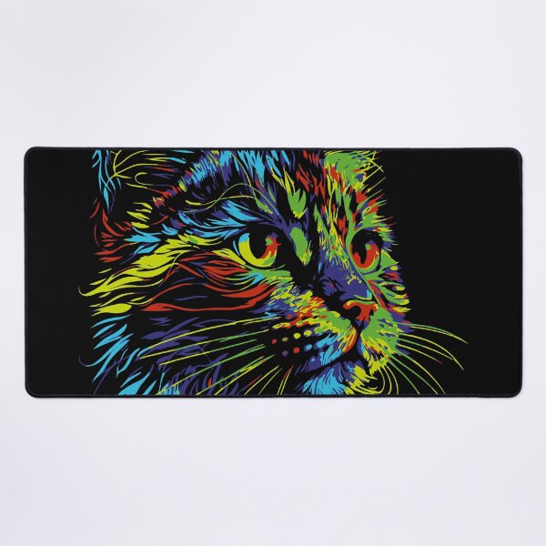 Item preview, Cute face cat with colorful design for cats lovers designed and sold by HBWOLFARTS.