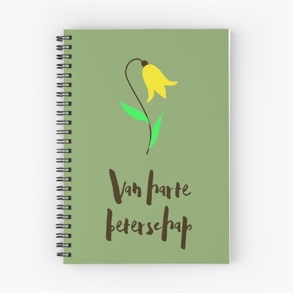 Item preview, Van harte beterschap, get well soon in Dutch, Dutch language greeting  designed and sold by Pommallina.