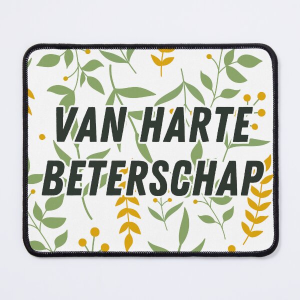Item preview, Van harte beterschap, get well soon in Dutch, Dutch language greeting  designed and sold by Pommallina.