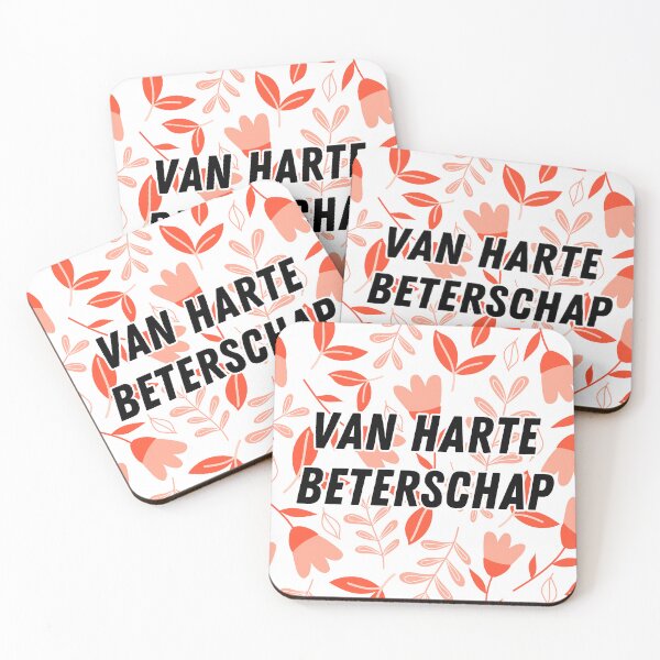 Item preview, Van harte beterschap, get well soon in Dutch, Dutch language greeting  designed and sold by Pommallina.