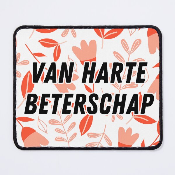 Item preview, Van harte beterschap, get well soon in Dutch, Dutch language greeting  designed and sold by Pommallina.