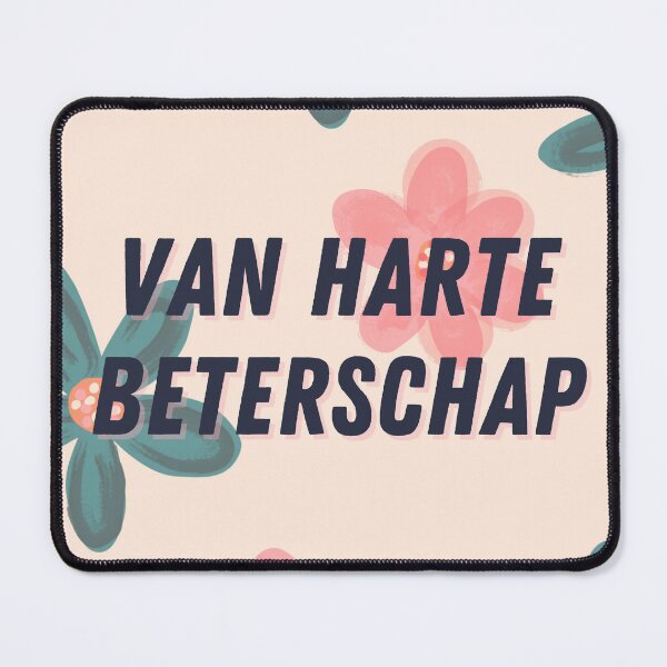 Item preview, Van harte beterschap, get well soon in Dutch, Dutch language greeting designed and sold by Pommallina.