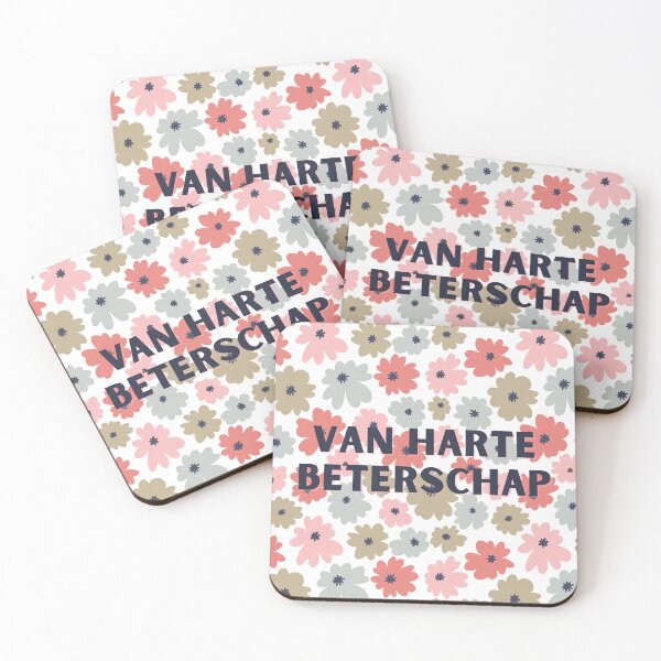 Item preview, Van harte beterschap, get well soon in Dutch, Dutch language greeting  designed and sold by Pommallina.