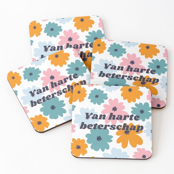 Item preview, Van harte beterschap, get well soon in Dutch, Dutch language greeting  designed and sold by Pommallina.
