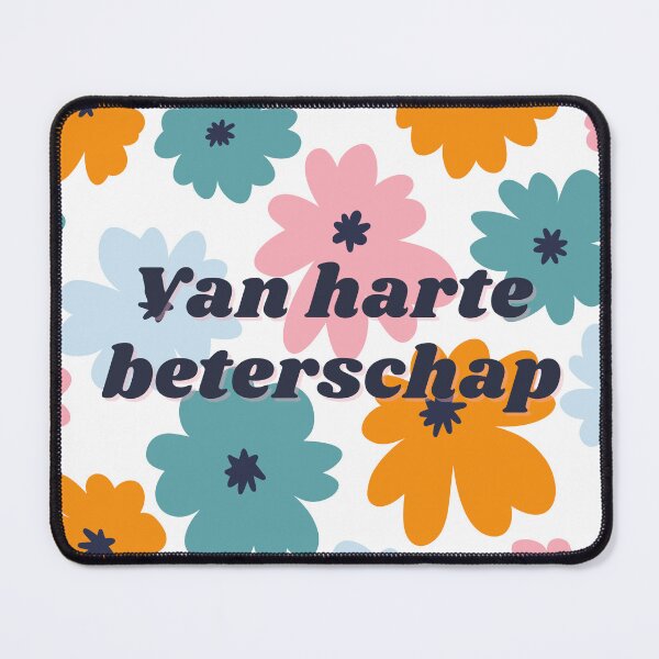 Item preview, Van harte beterschap, get well soon in Dutch, Dutch language greeting  designed and sold by Pommallina.