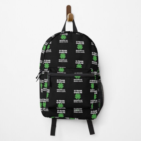 Item preview, Is Fearr Gaeilge Bhriste ná Béarla Cliste Irish Shamrock designed and sold by Irishprints.