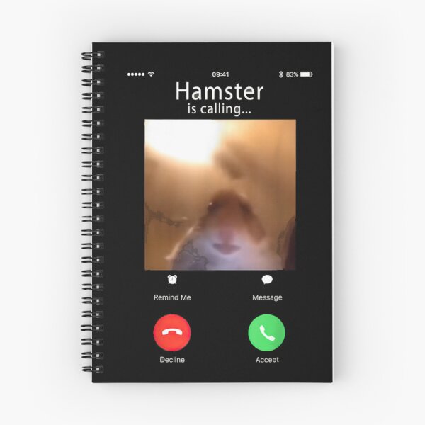 Item preview, dank meme hamster staring front camera hamster calling designed and sold by Artwork-Station.
