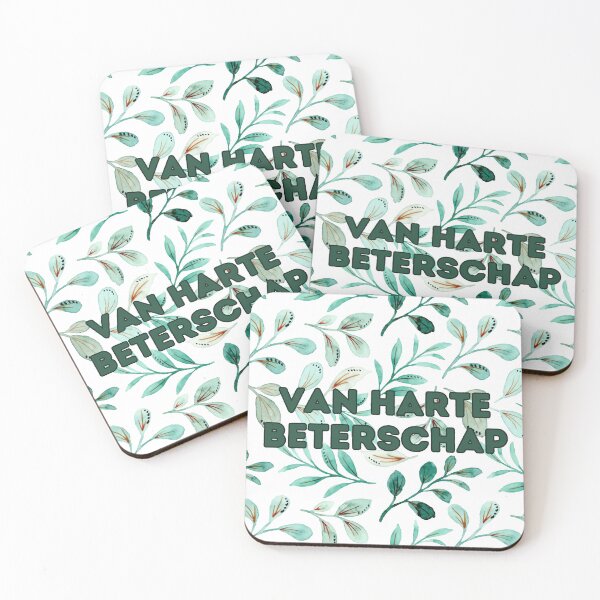Item preview, Van harte beterschap, get well soon in Dutch, Dutch language greeting  designed and sold by Pommallina.
