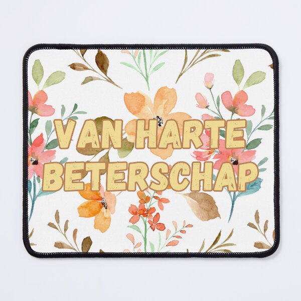 Item preview, Van harte beterschap, get well soon in Dutch, Dutch language greeting  designed and sold by Pommallina.