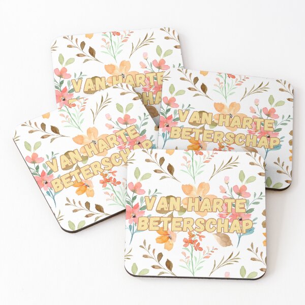 Item preview, Van harte beterschap, get well soon in Dutch, Dutch language greeting  designed and sold by Pommallina.