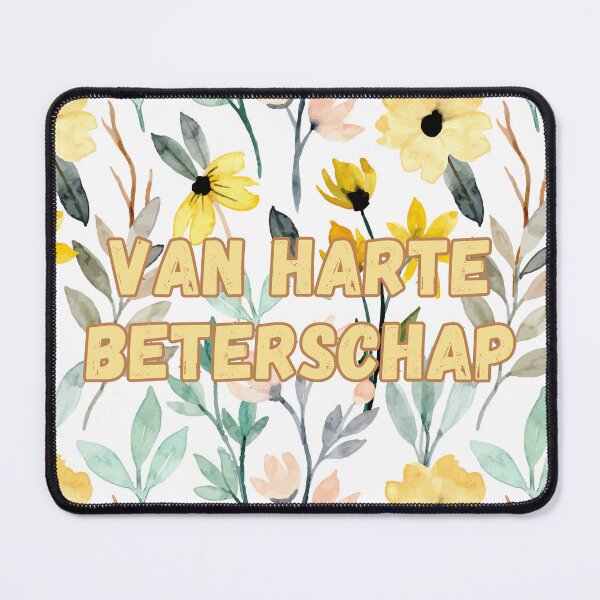 Item preview, Van harte beterschap, get well soon in Dutch, Dutch language greeting  designed and sold by Pommallina.
