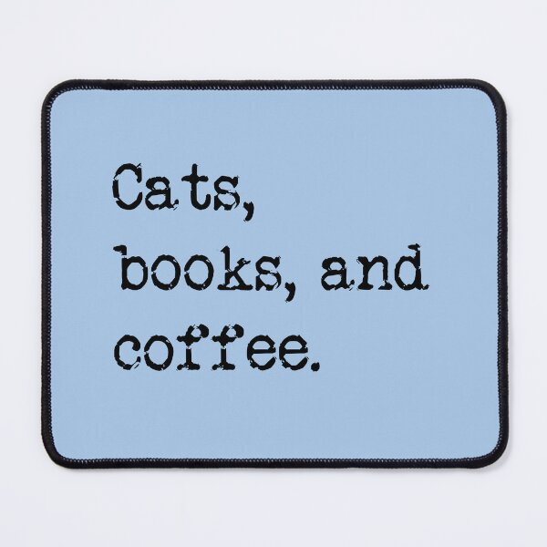 Item preview, Cats, Books, and Coffee designed and sold by Thinklings.