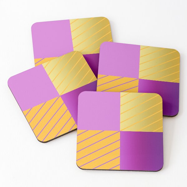 Item preview, Golden, pink, purple check pattern designed and sold by Kreativa1.
