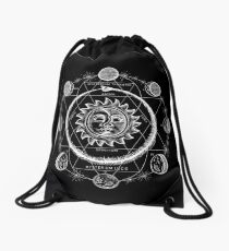 Boho moon Drawstring Bag