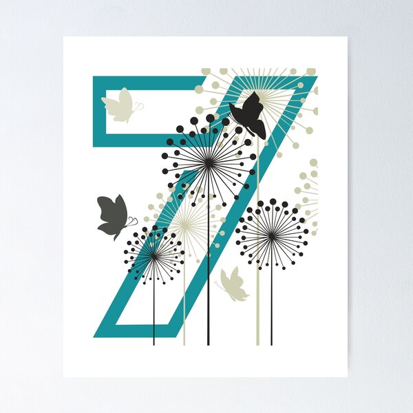 Item preview, 7 on flowers graphic design designed and sold by PattyStudio.