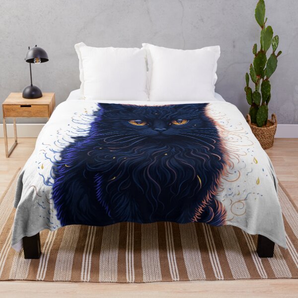 Item preview, Fantastical Felines: Splash Arts of Cute Fluffy Black Cats designed and sold by Valeree Store.
