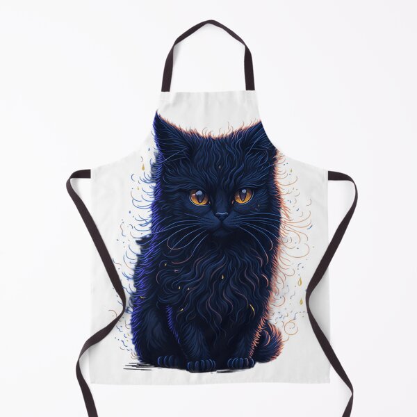 Item preview, Fantastical Felines: Splash Arts of Cute Fluffy Black Cats designed and sold by Valeree Store.