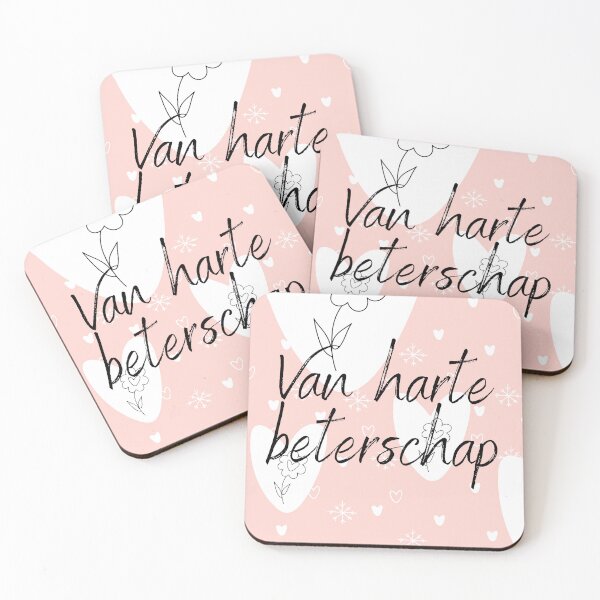 Item preview, Van harte beterschap, get well soon in Dutch, Dutch language greeting  designed and sold by Pommallina.