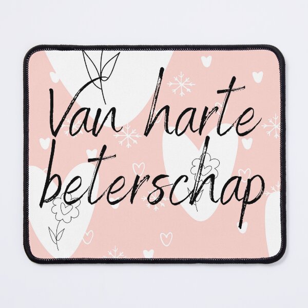 Item preview, Van harte beterschap, get well soon in Dutch, Dutch language greeting  designed and sold by Pommallina.