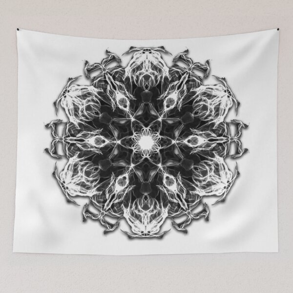 Item preview, diseño geométrico de Trippy en blanco y negro designed and sold by TrippyNature.