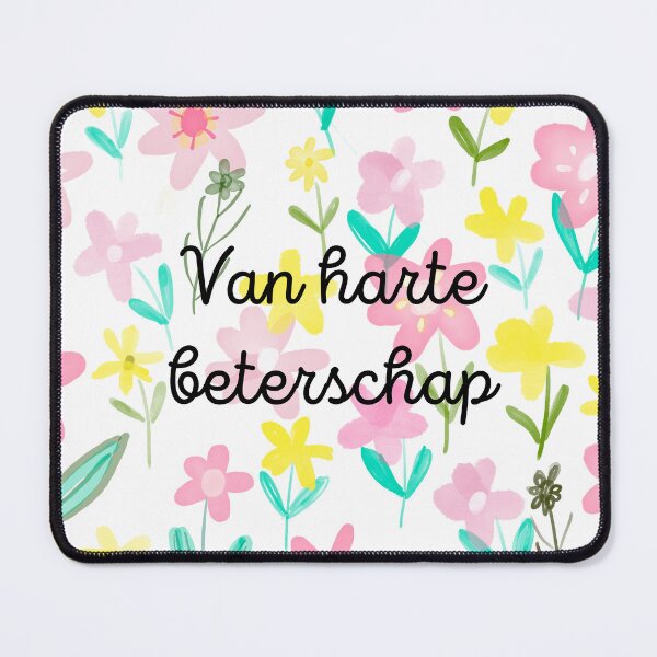 Item preview, Van harte beterschap, get well soon in Dutch, Dutch language greeting  designed and sold by Pommallina.