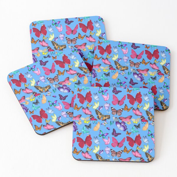Item preview, Colorful Butterflies On Seamless Pattern designed and sold by TheCatmeow2000.