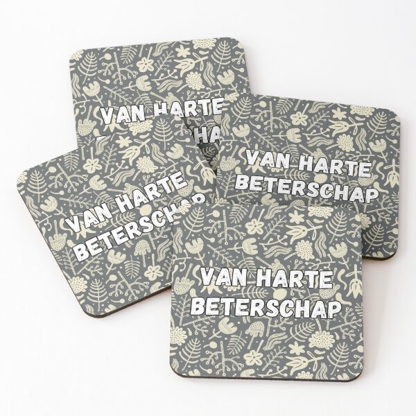 Item preview, Van harte beterschap, get well soon in Dutch, Dutch language greeting  designed and sold by Pommallina.