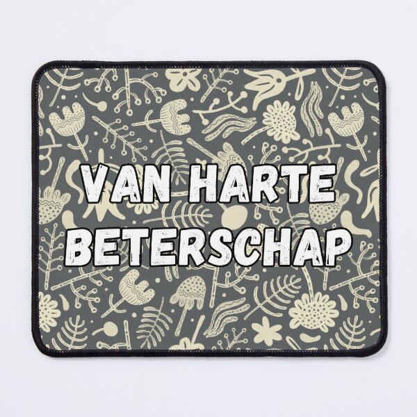 Item preview, Van harte beterschap, get well soon in Dutch, Dutch language greeting  designed and sold by Pommallina.