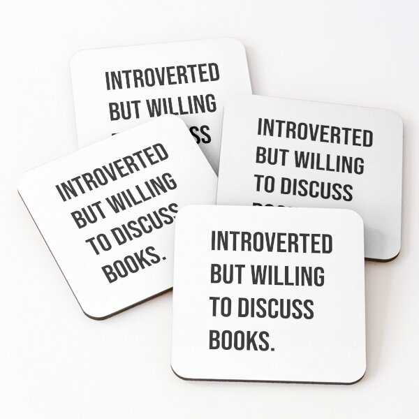 Item preview, introverted but willing to discuss books designed and sold by NURANI AKTER.
