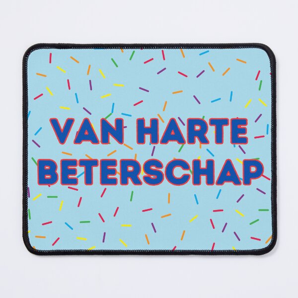 Item preview, Van harte beterschap, get well soon in Dutch, Dutch language greeting  designed and sold by Pommallina.
