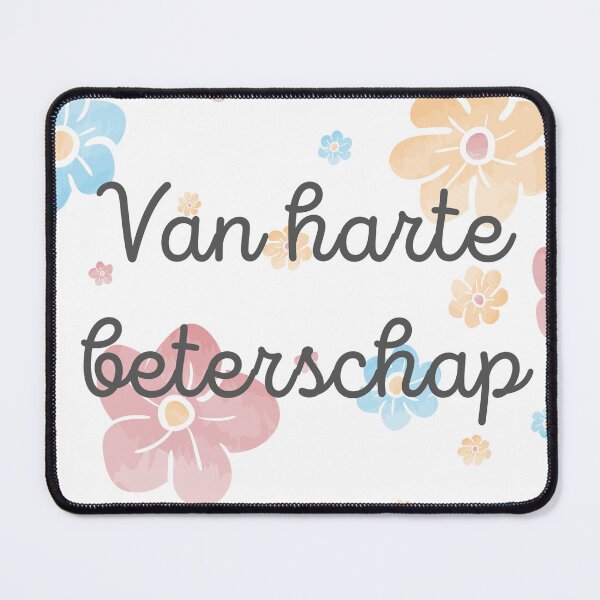 Item preview, Van harte beterschap, get well soon in Dutch, Dutch language greeting  designed and sold by Pommallina.
