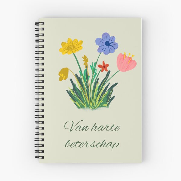 Item preview, Van harte beterschap, get well soon in Dutch, Dutch language greeting  designed and sold by Pommallina.
