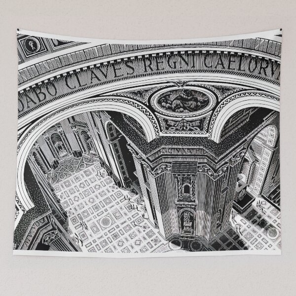 Item preview, Escher - Inside St. Peter's, Rome designed and sold by funnypixels.
