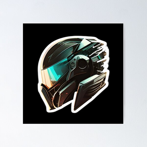Item preview, Cyberpunk Futuristic Helmet designed and sold by beluxe.