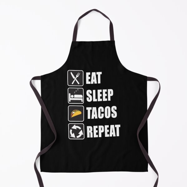 Item preview, Eat Sleep Tacos Repeat designed and sold by CarrieTDesigns.