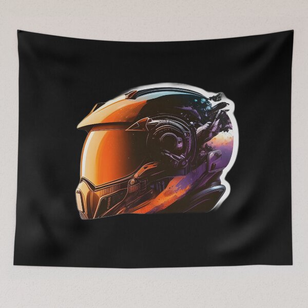 Item preview, Cyberpunk Futuristic Helmet designed and sold by beluxe.