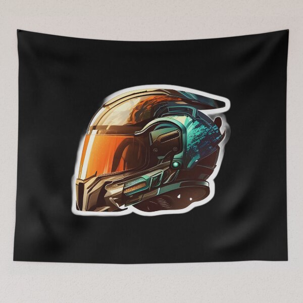 Item preview, Cyberpunk Futuristic Helmet designed and sold by beluxe.