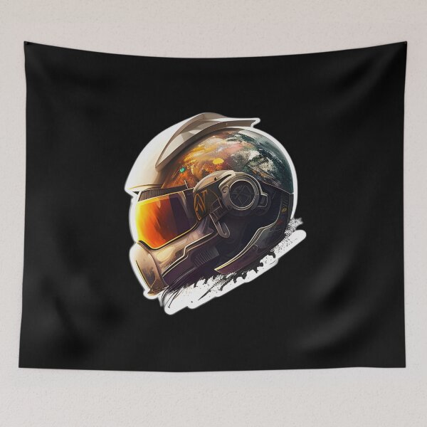Item preview, Cyberpunk Futuristic Helmet designed and sold by beluxe.