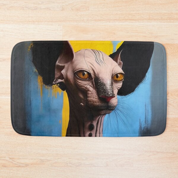 Item preview, Artistic and colorful Peterbald cat  designed and sold by bellabitis.