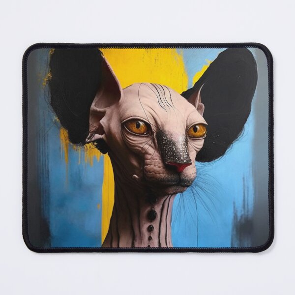 Item preview, Artistic and colorful Peterbald cat  designed and sold by bellabitis.