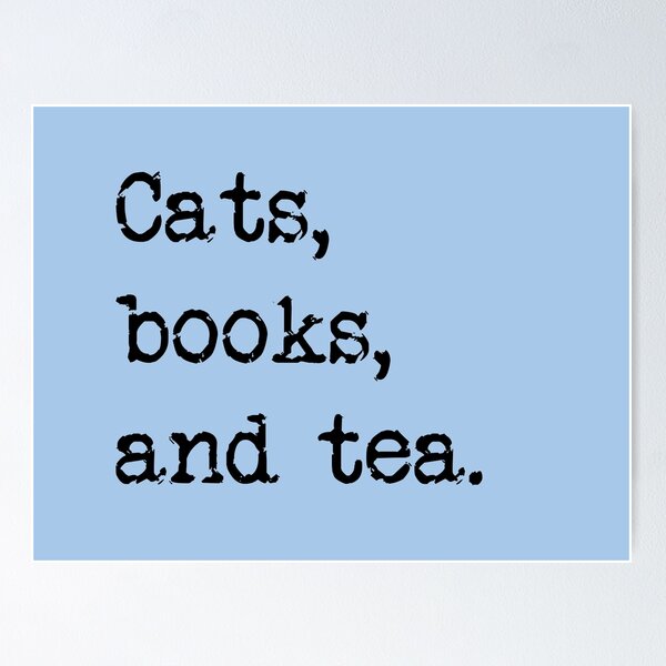 Item preview, Cats, Books, and Tea designed and sold by Thinklings.