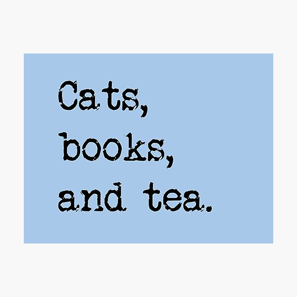 Item preview, Cats, Books, and Tea designed and sold by Thinklings.